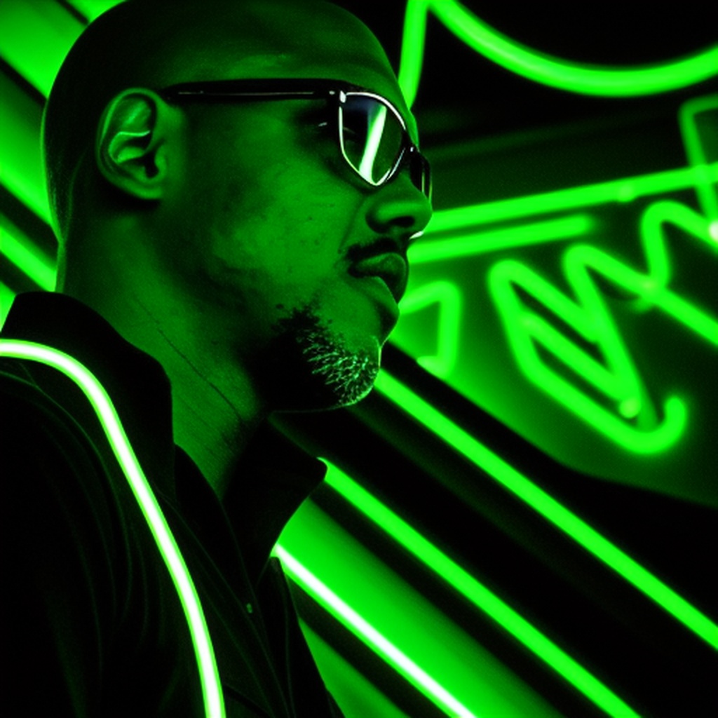 DJ Beige Green Escalator Photo