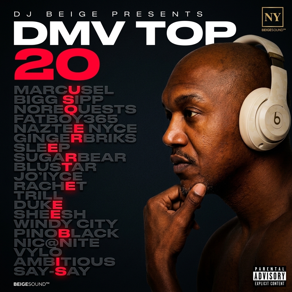 DJ Beige Presents DMV Top 20 Continuous Mix Official Album Cover